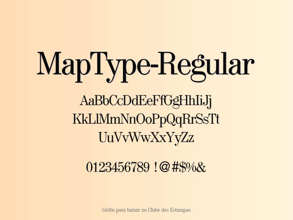 Fonte Maptype Regular Grátis Para Baixar