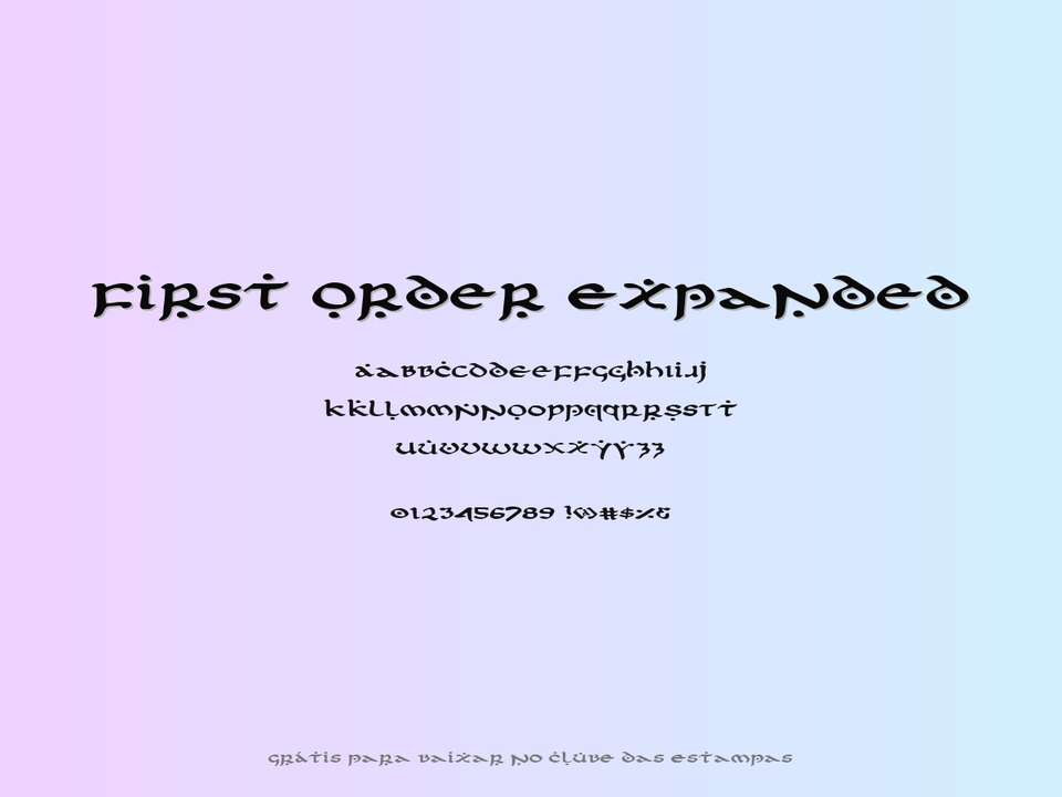 Fonte First Order Expanded Grátis Para Baixar