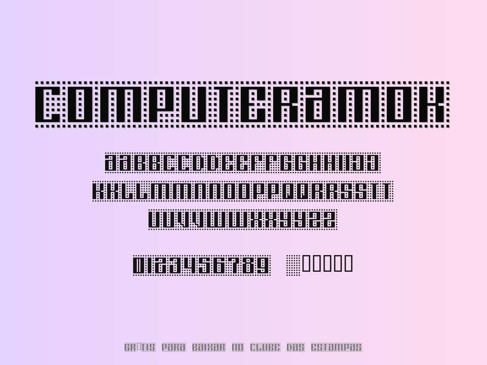 Fonte Computeramok Grátis Para Baixar