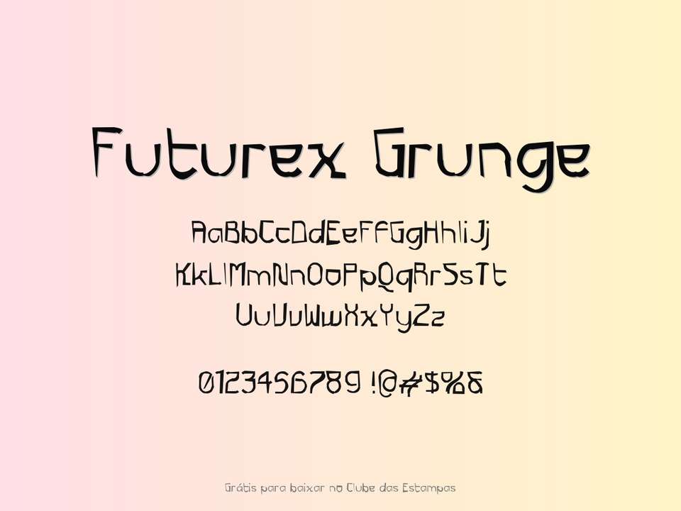 Fonte Futurex Grunge Grátis Para Baixar