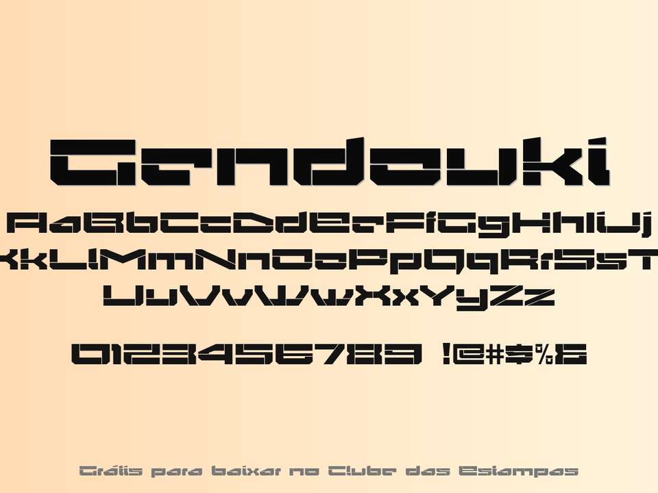 Fonte Gendouki Grátis Para Baixar