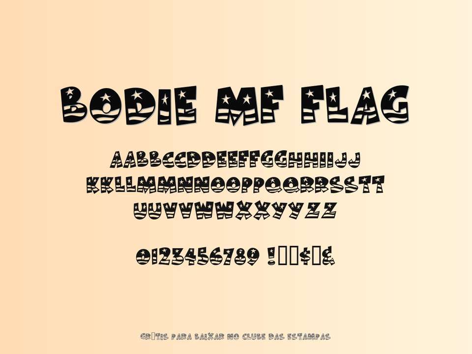 Fonte Bodie Mf Flag Grátis Para Baixar