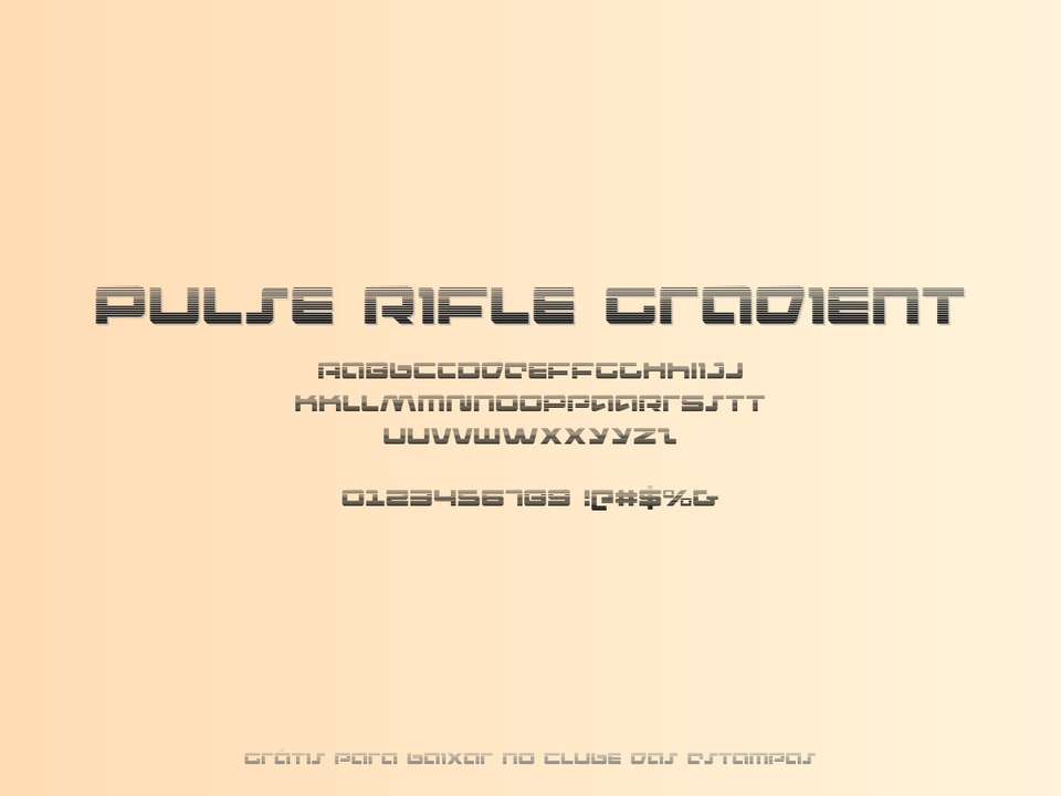 Fonte Pulse Rifle Gradient Grátis Para Baixar