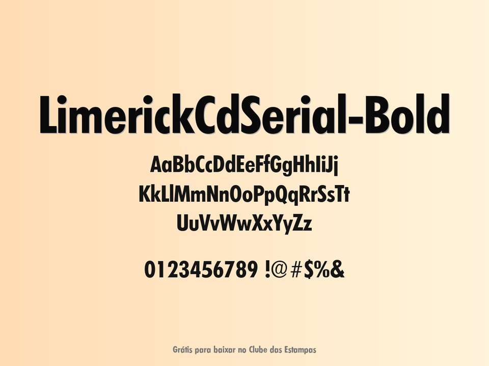Fonte Limerickcdserial Bold Grátis Para Baixar