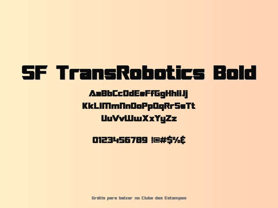 Fonte Sf Transrobotics Bold Grátis Para Baixar