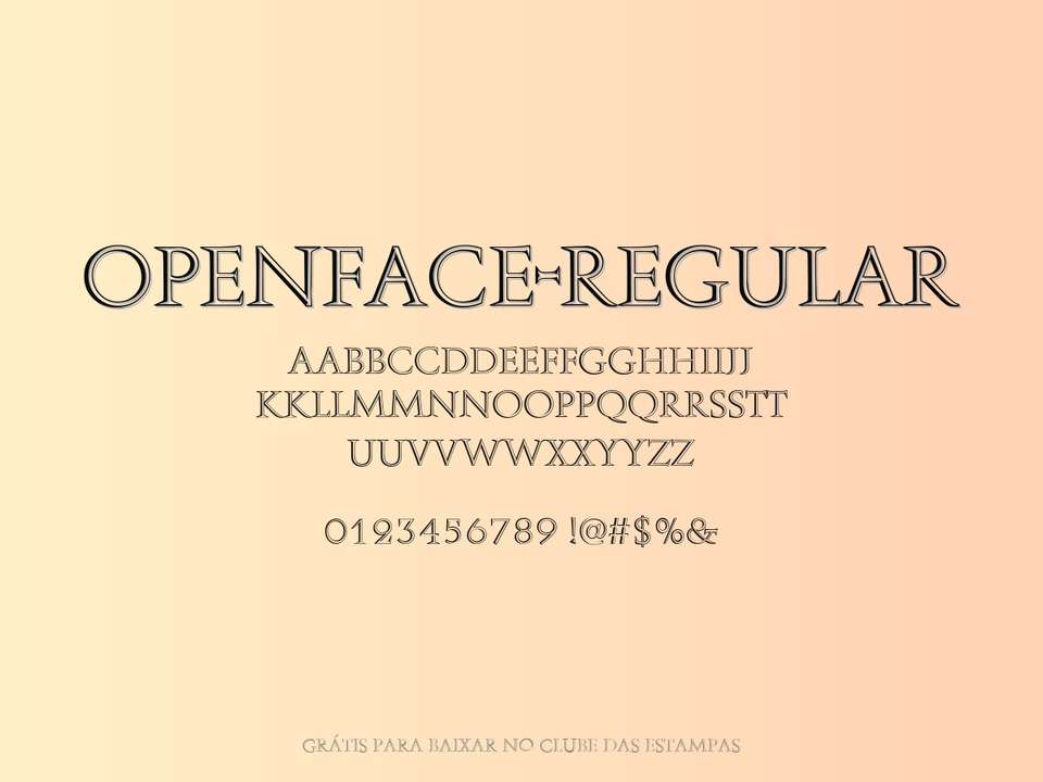 Fonte Openface Regular Grátis Para Baixar