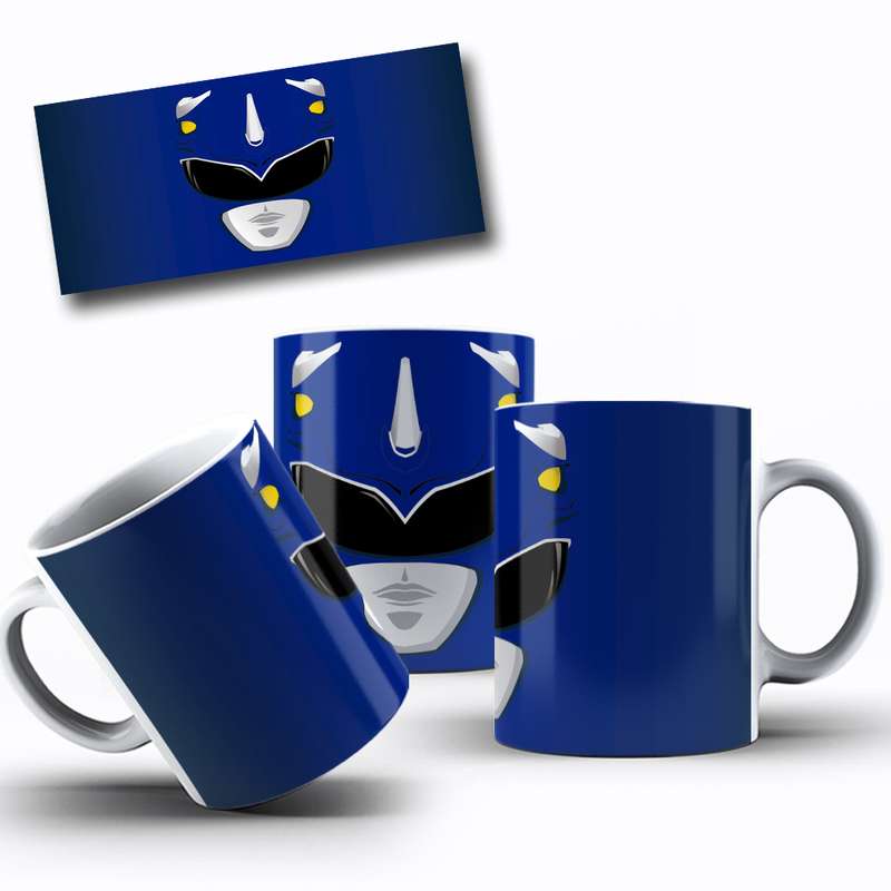 Arte Para Caneca Power Rangers Mask Cartoon 6