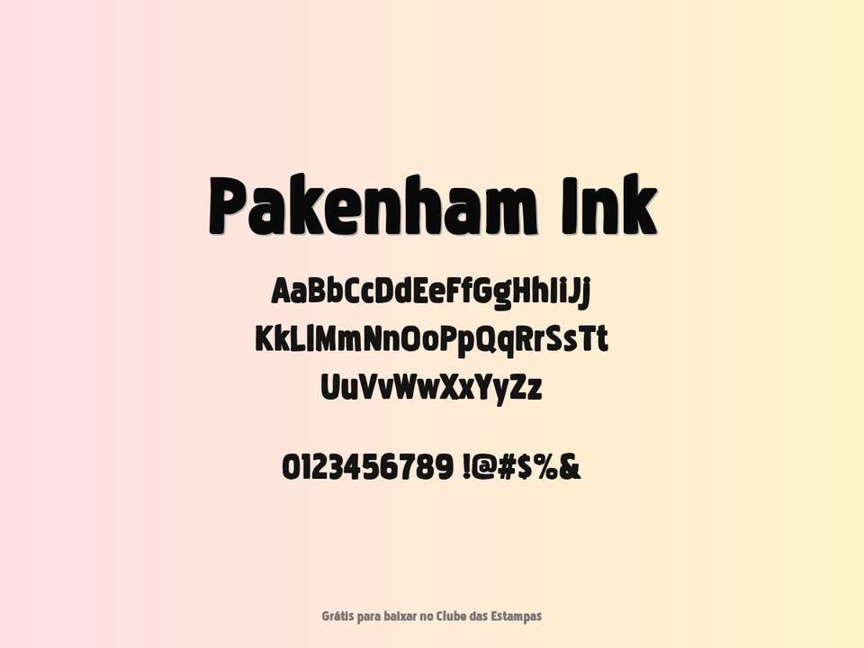 Fonte Pakenham Ink Grátis Para Baixar