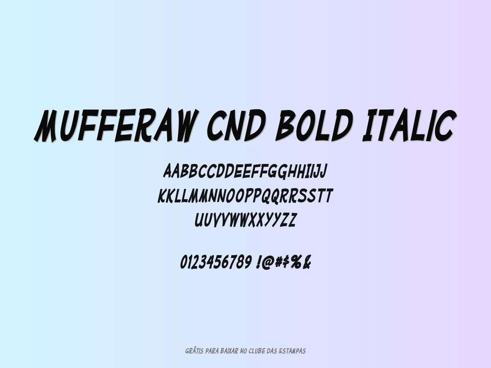Fonte Mufferaw Cnd Bold Italic Grátis Para Baixar
