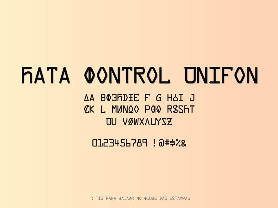 Fonte Data Control Unifon Grátis Para Baixar