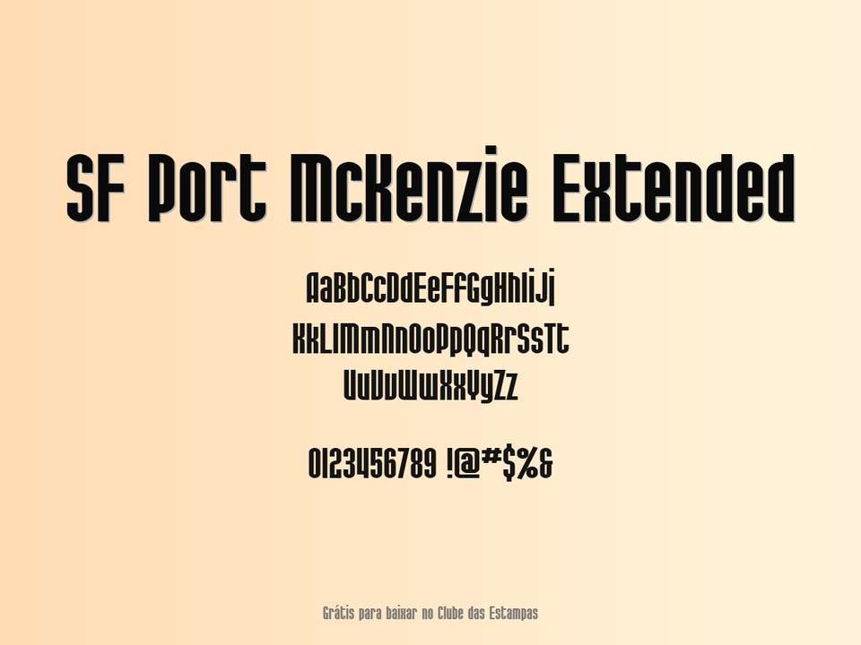 Fonte Sf Port Mckenzie Extended Grátis Para Baixar