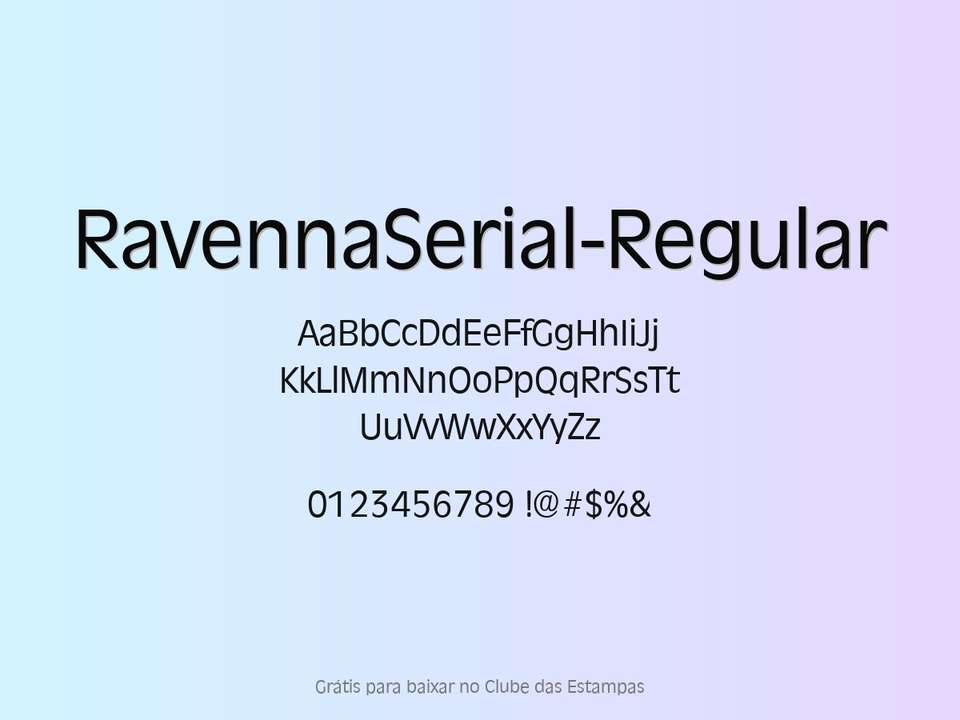 Fonte Ravennaserial Regular Grátis Para Baixar