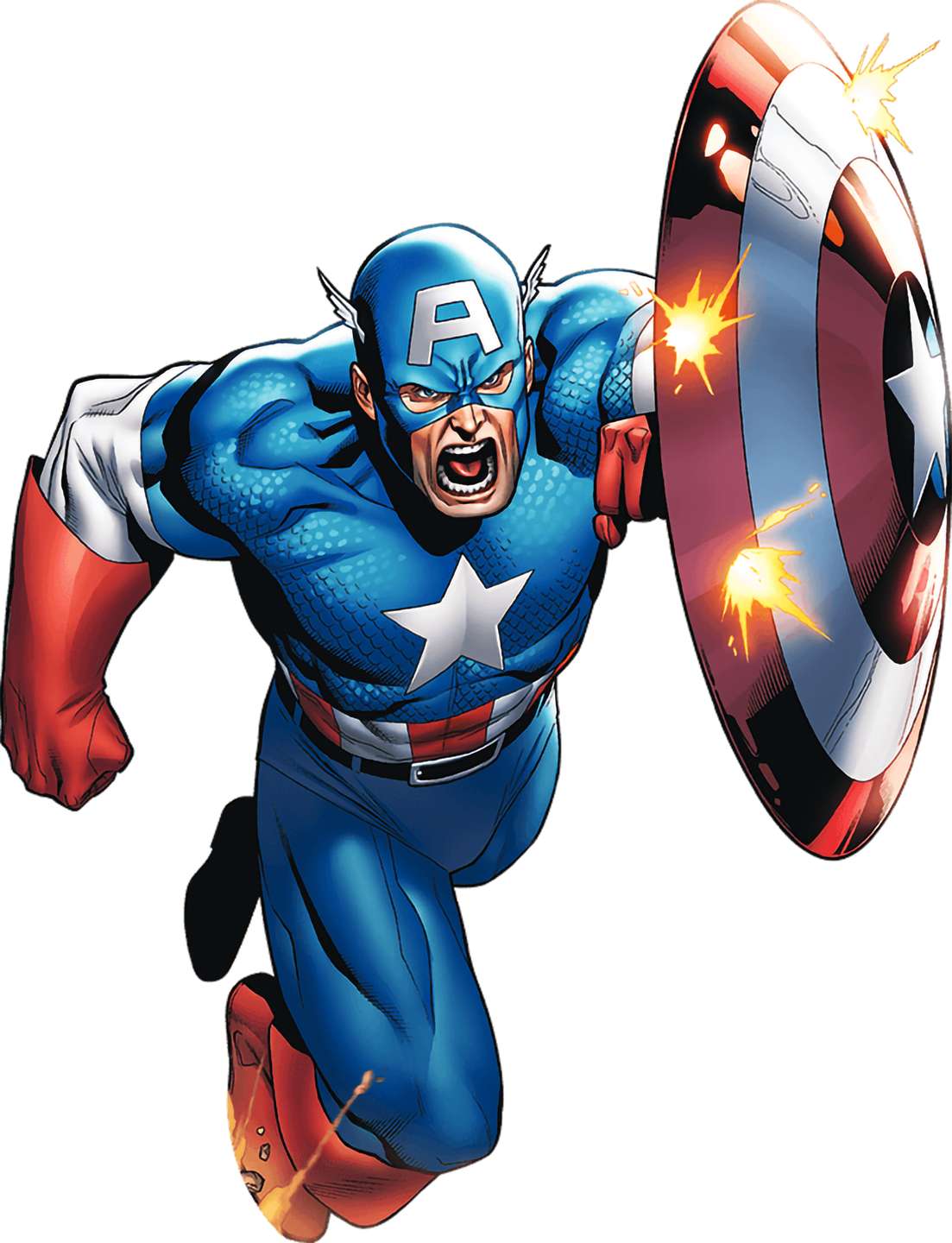Capitão América E Seu Escudo Super Heróis Png Grátis Para Baixar