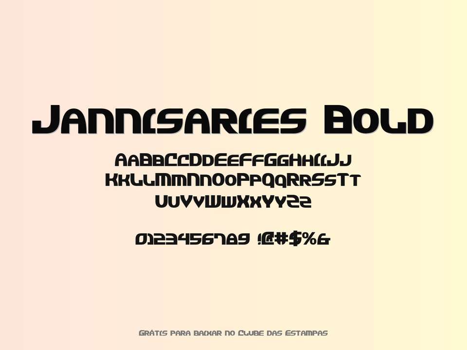 Fonte Jannisaries Bold Grátis Para Baixar