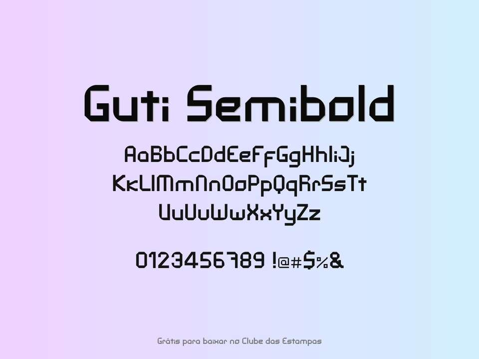 Fonte Guti Semibold Grátis Para Baixar