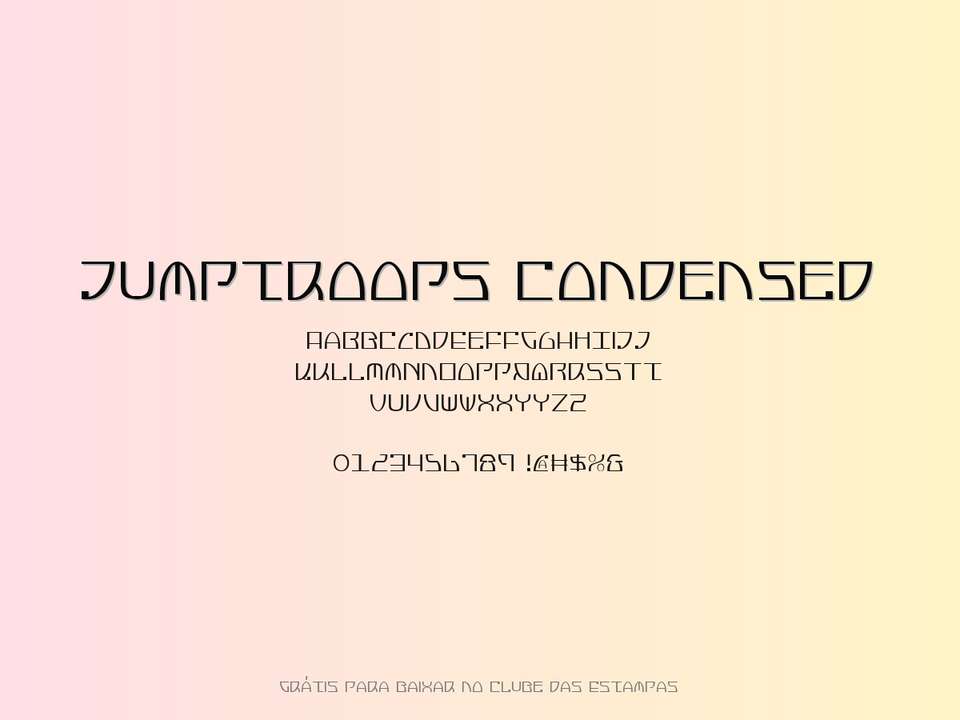 Fonte Jumptroops Condensed Grátis Para Baixar