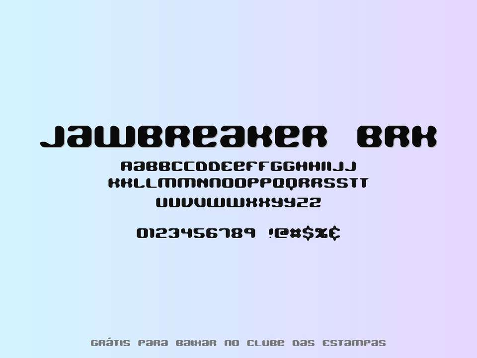 Fonte Jawbreaker Brk Grátis Para Baixar