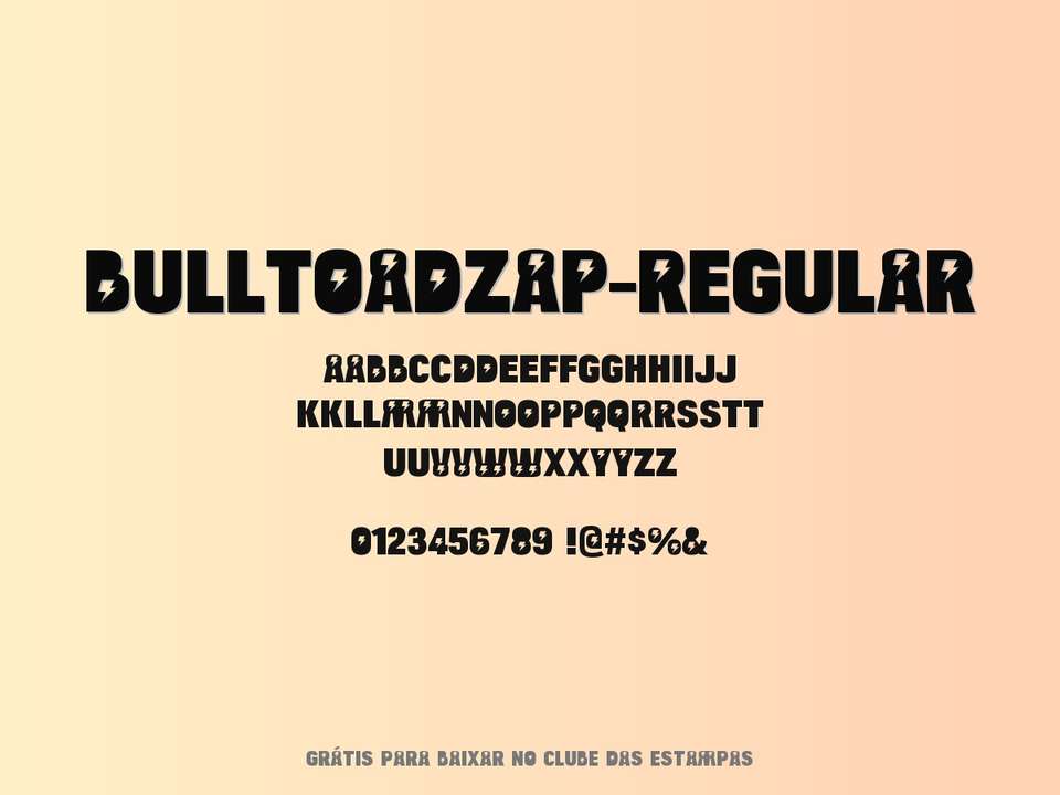 Fonte Bulltoadzap Regular Grátis Para Baixar
