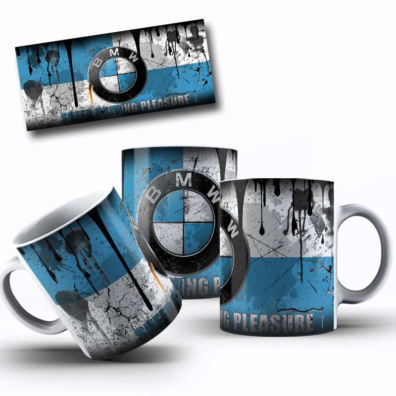 Arte Para Caneca Bmw Logotipo Grafico 12