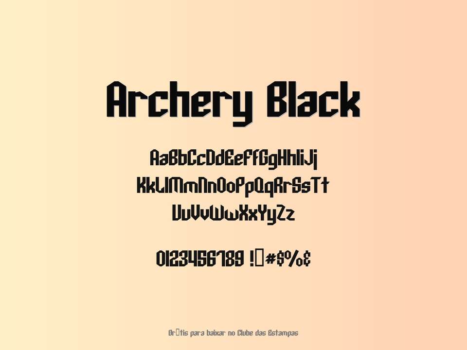 Fonte Archery Black Grátis Para Baixar