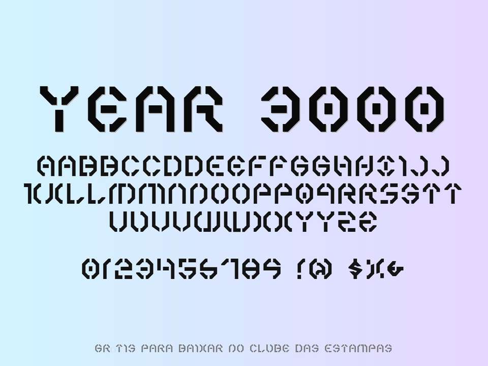 Fonte Year 3000 Grátis Para Baixar
