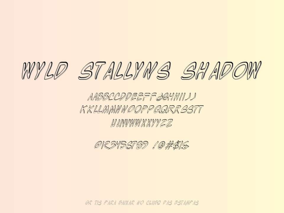 Fonte Wyld Stallyns Shadow Grátis Para Baixar