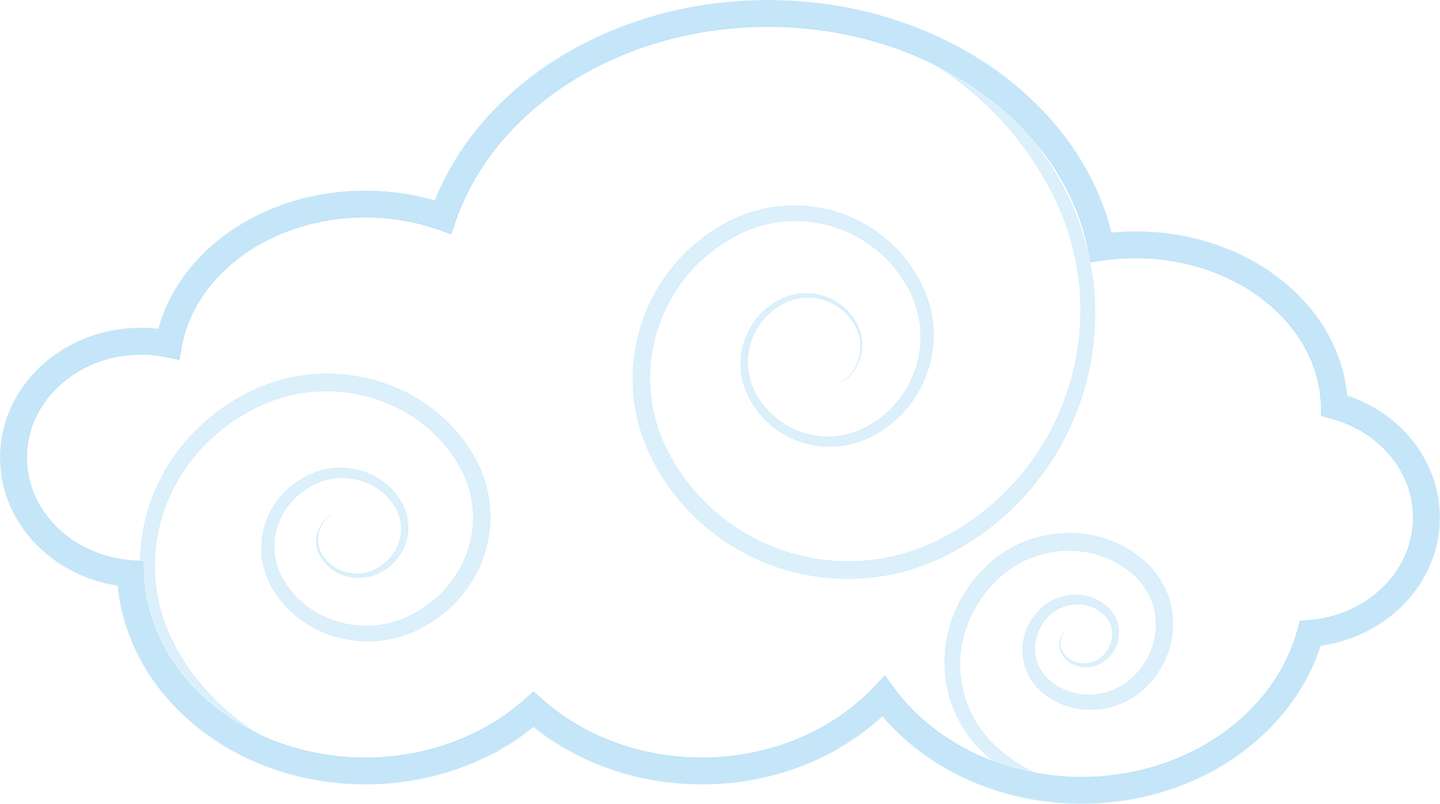 Nuvens Estilizadas Com Espirais Nuvens Png Grátis Para Baixar Vetor