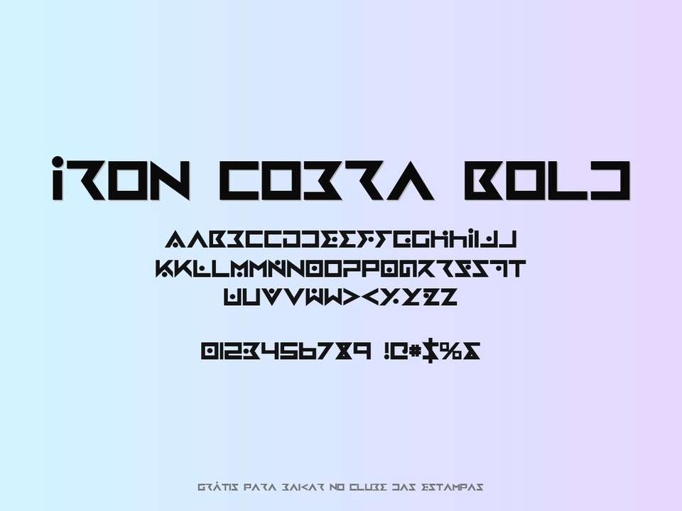 Fonte Iron Cobra Bold Grátis Para Baixar
