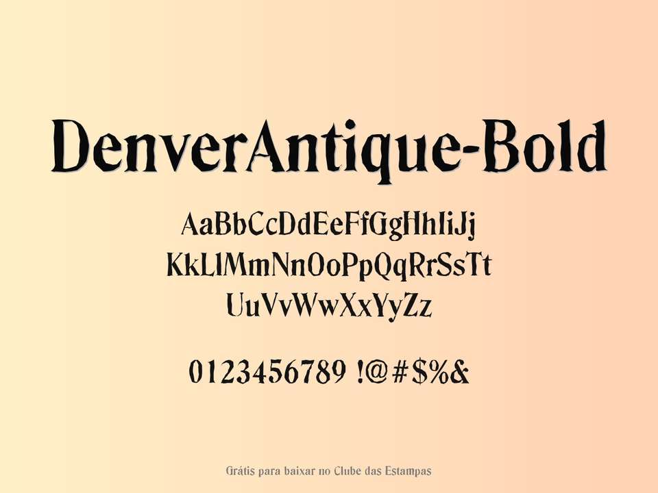 Fonte Denverantique Bold Grátis Para Baixar