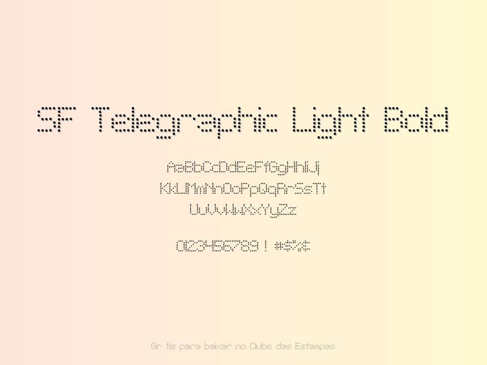 Fonte Sf Telegraphic Light Bold Grátis Para Baixar