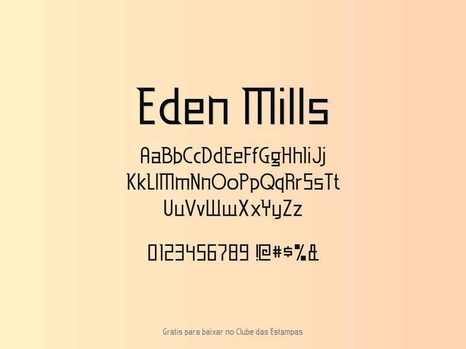 Fonte Eden Mills Grátis Para Baixar