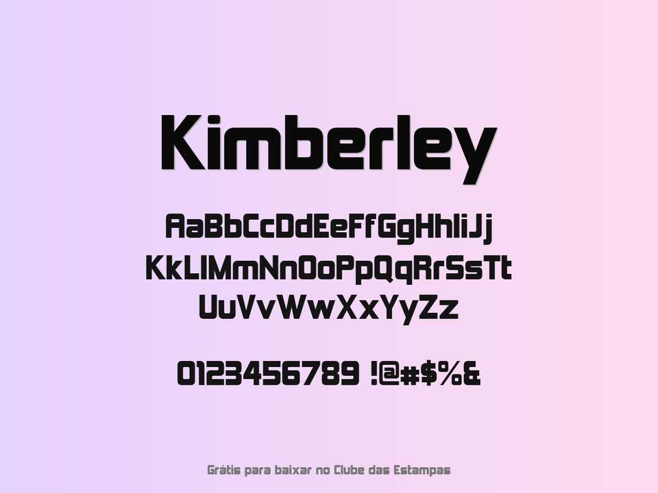 Fonte Kimberley Grátis Para Baixar