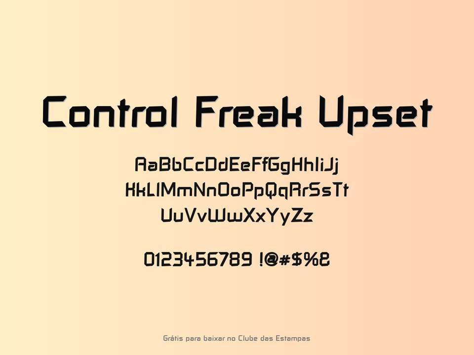 Fonte Control Freak Upset Grátis Para Baixar