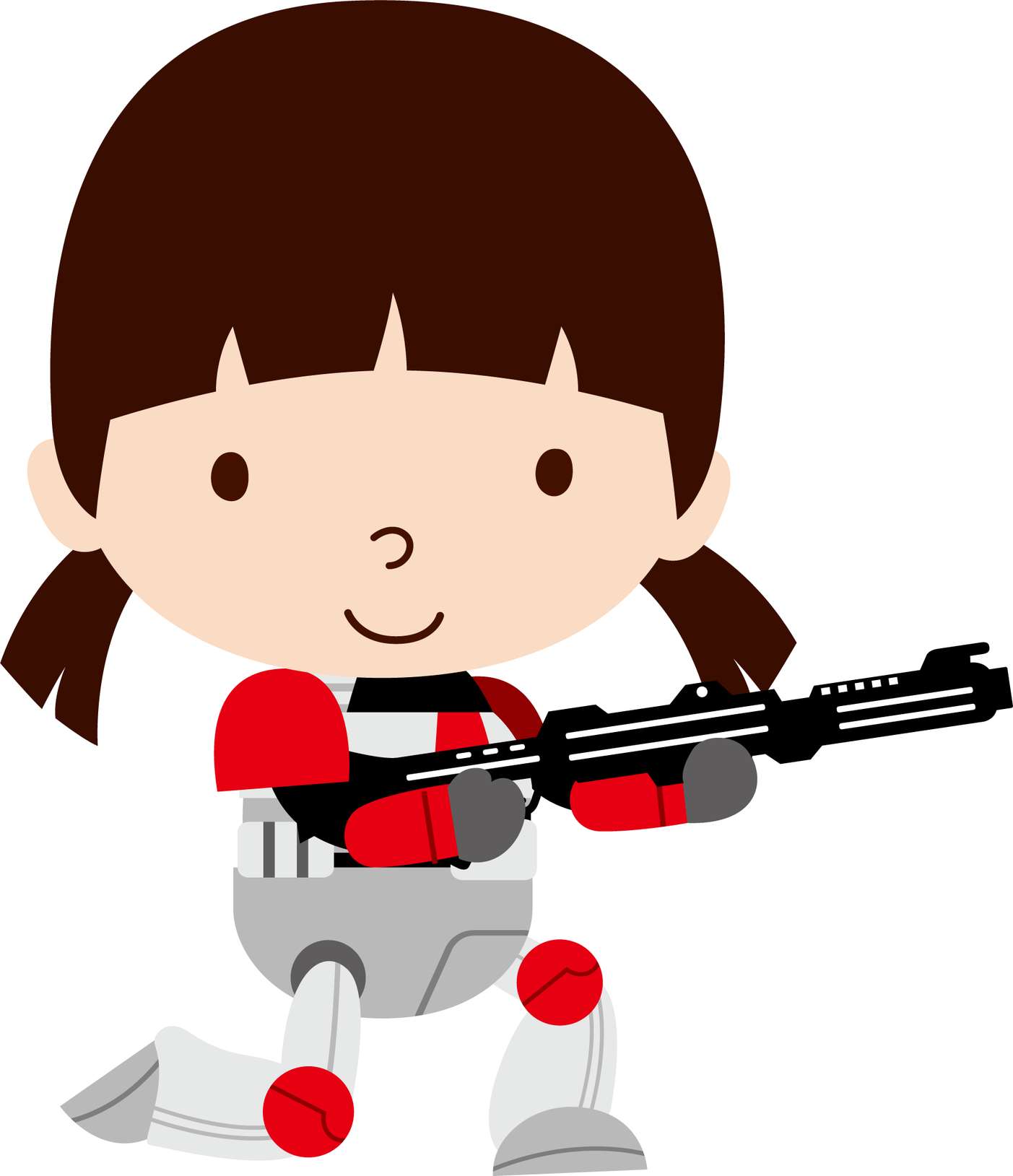 Garota Operando Blaster Tecnológico Ficção Científica Png Grátis Para Baixar