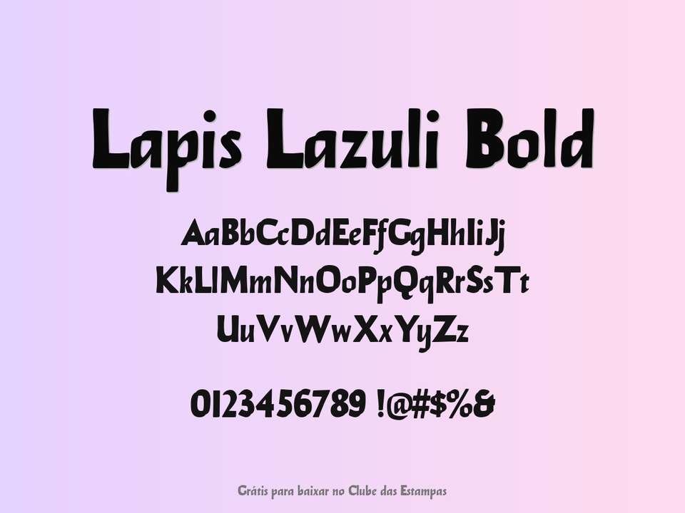Fonte Lapis Lazuli Bold Grátis Para Baixar
