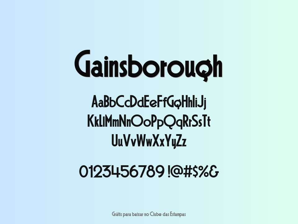 Fonte Gainsborough Grátis Para Baixar