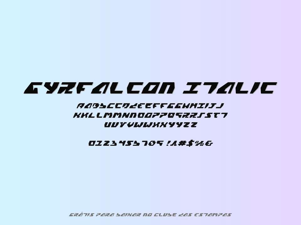 Fonte Gyrfalcon Italic Grátis Para Baixar