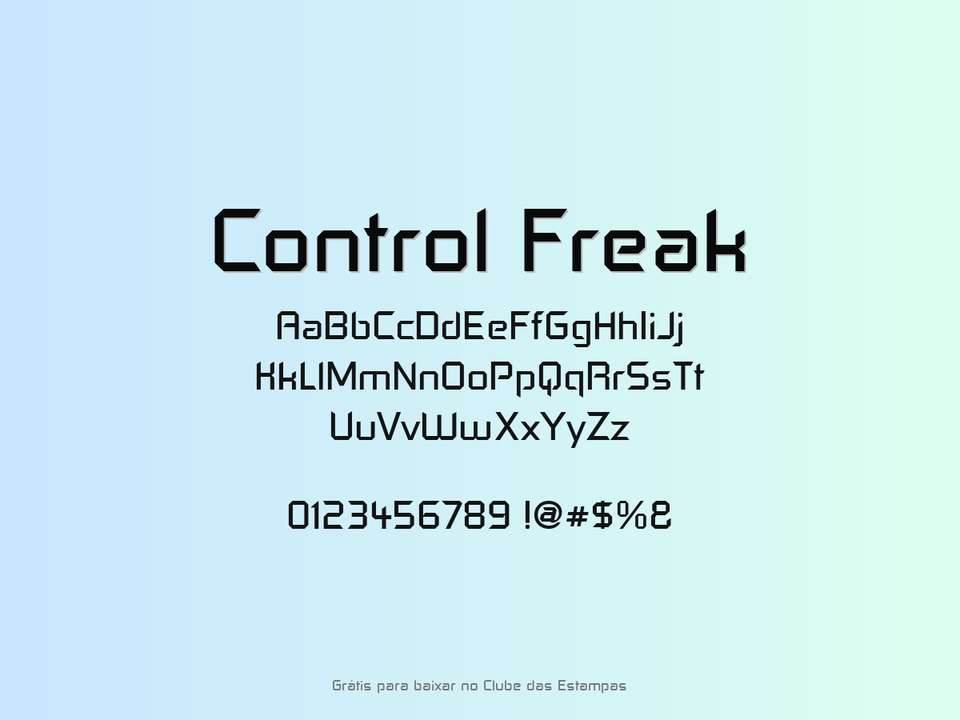 Fonte Control Freak Grátis Para Baixar