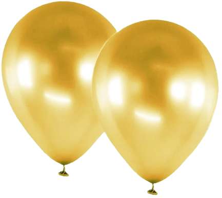 Balões Dourados Metálicos Festa Png Grátis Para Baixar