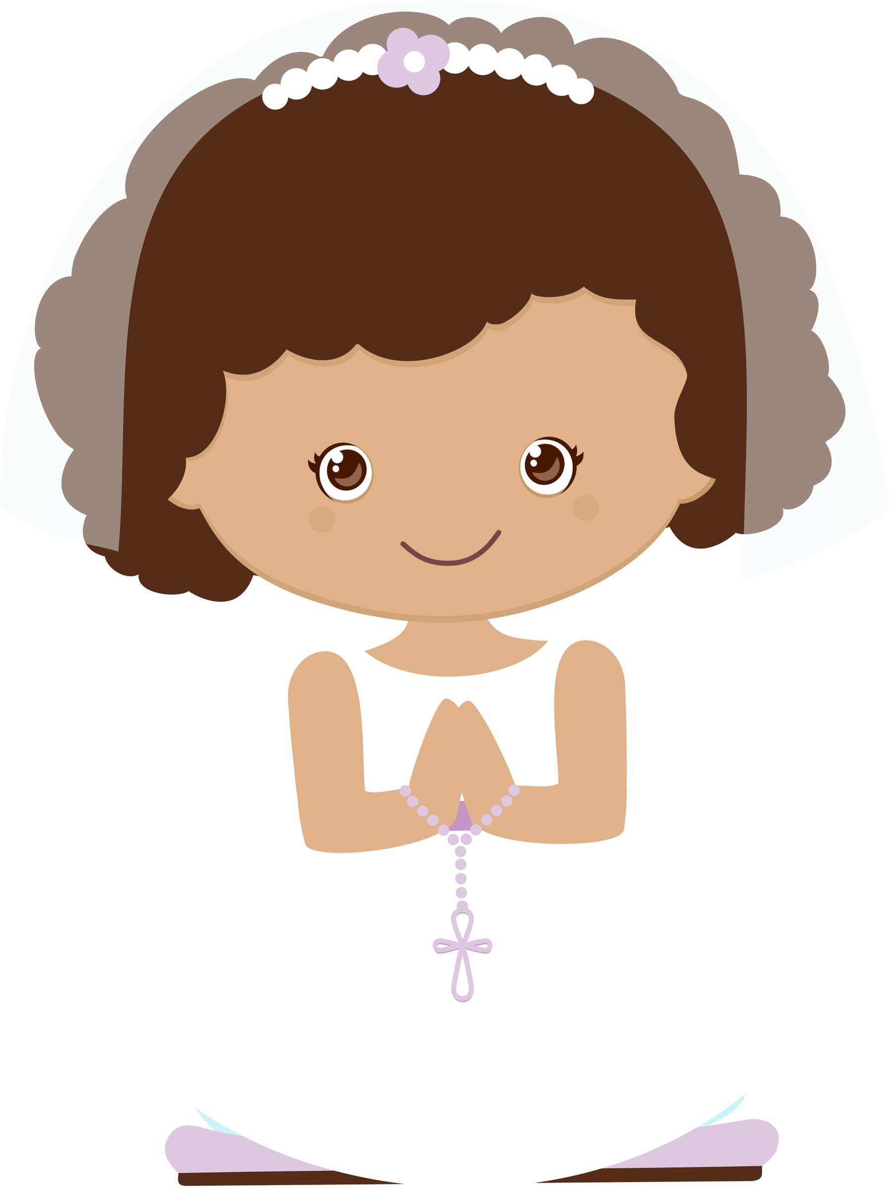 Menina Rezando Com Rosário Religião Png Grátis Para Baixar