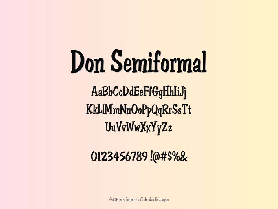 Fonte Don Semiformal Grátis Para Baixar