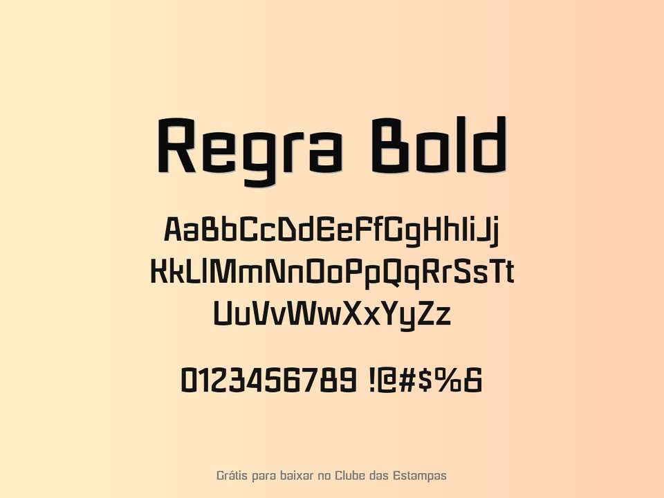 Fonte Regra Bold Grátis Para Baixar