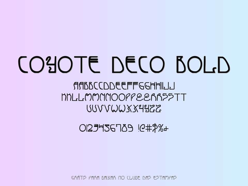 Fonte Coyote Deco Bold Grátis Para Baixar