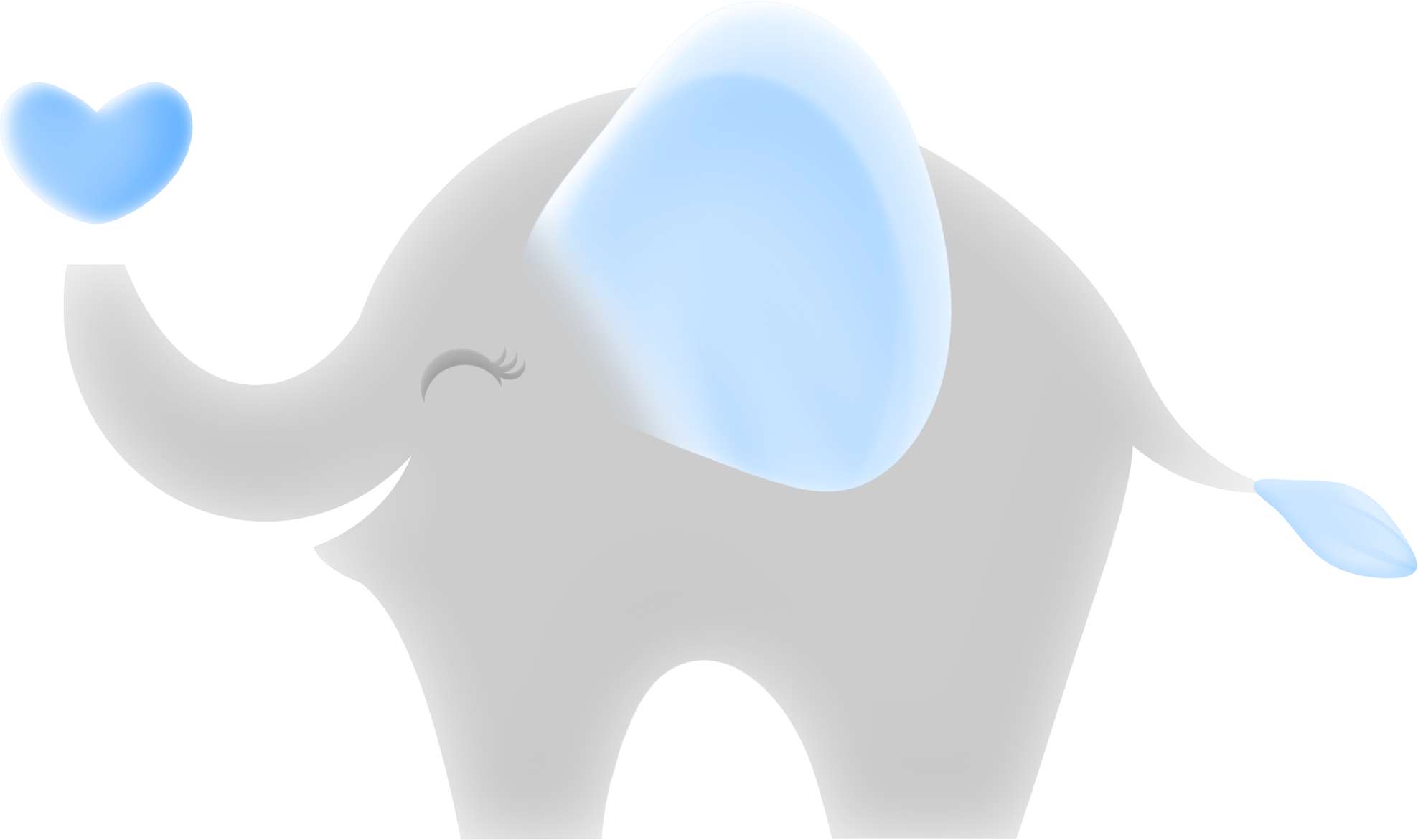 Elemento Elefante Cute Elefantinho Fofo Png (1)