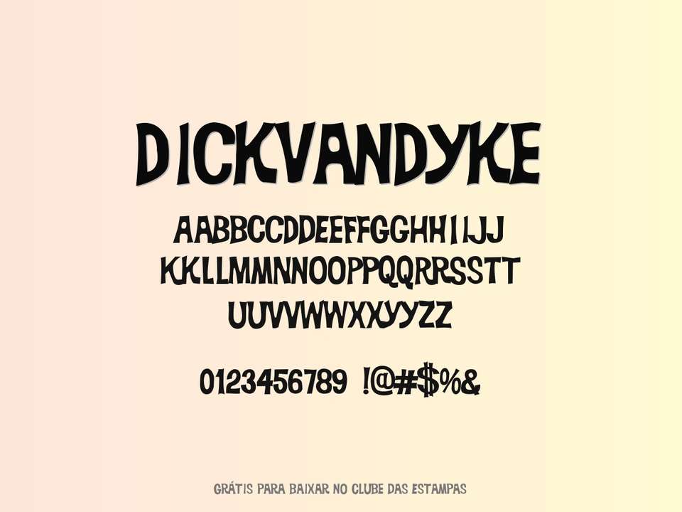 Fonte Dickvandyke Grátis Para Baixar