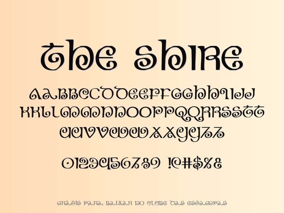 Fonte The Shire Grátis Para Baixar