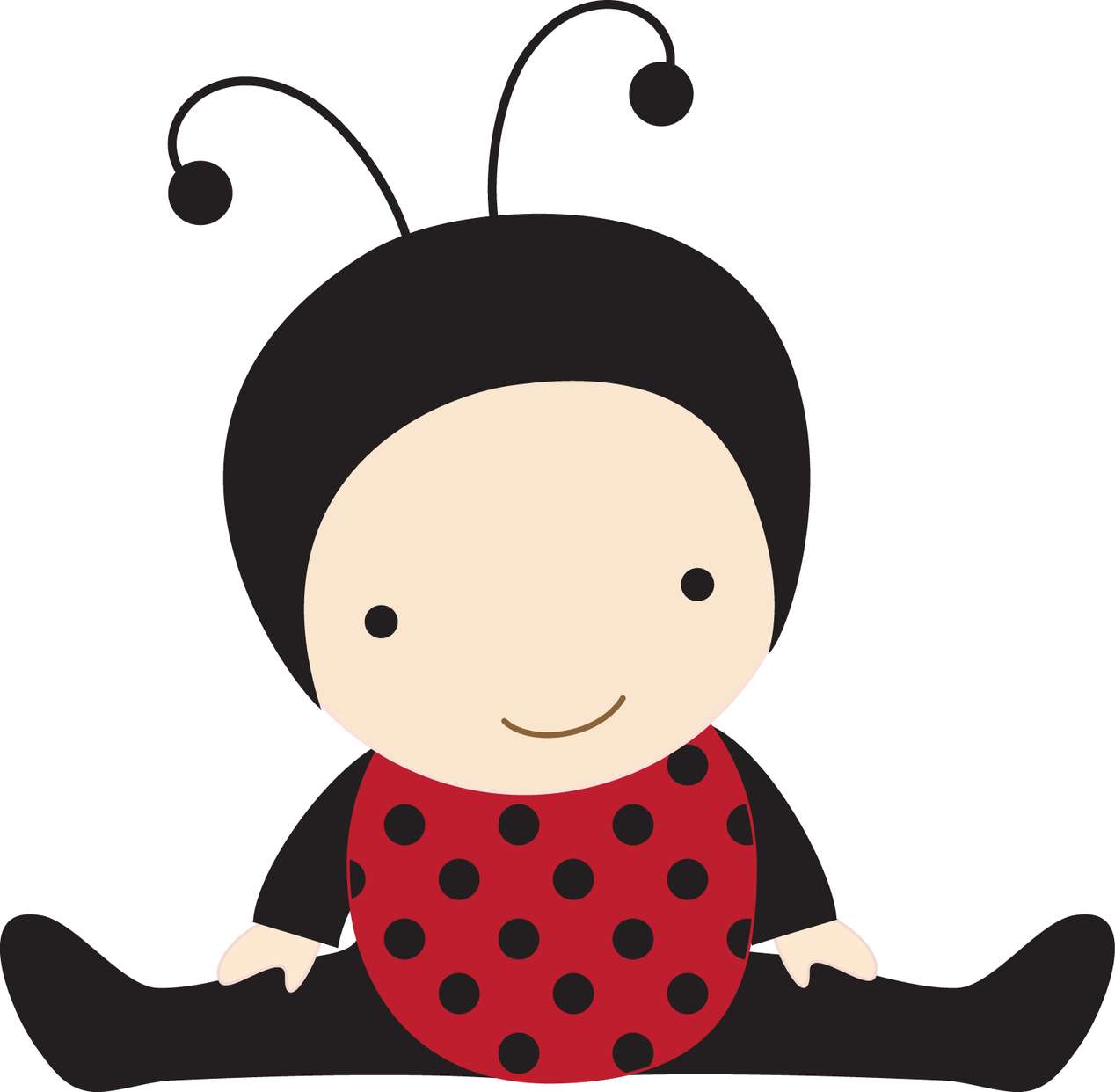 Elemento Joaninha Fofa Cute Png (1)