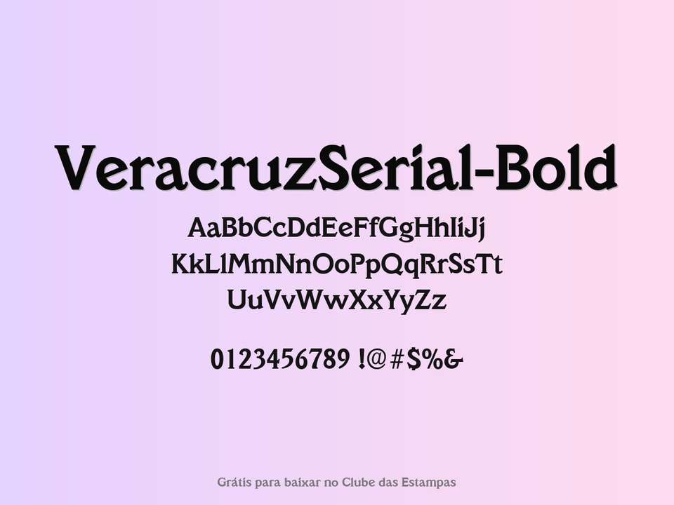 Fonte Veracruzserial Bold Grátis Para Baixar