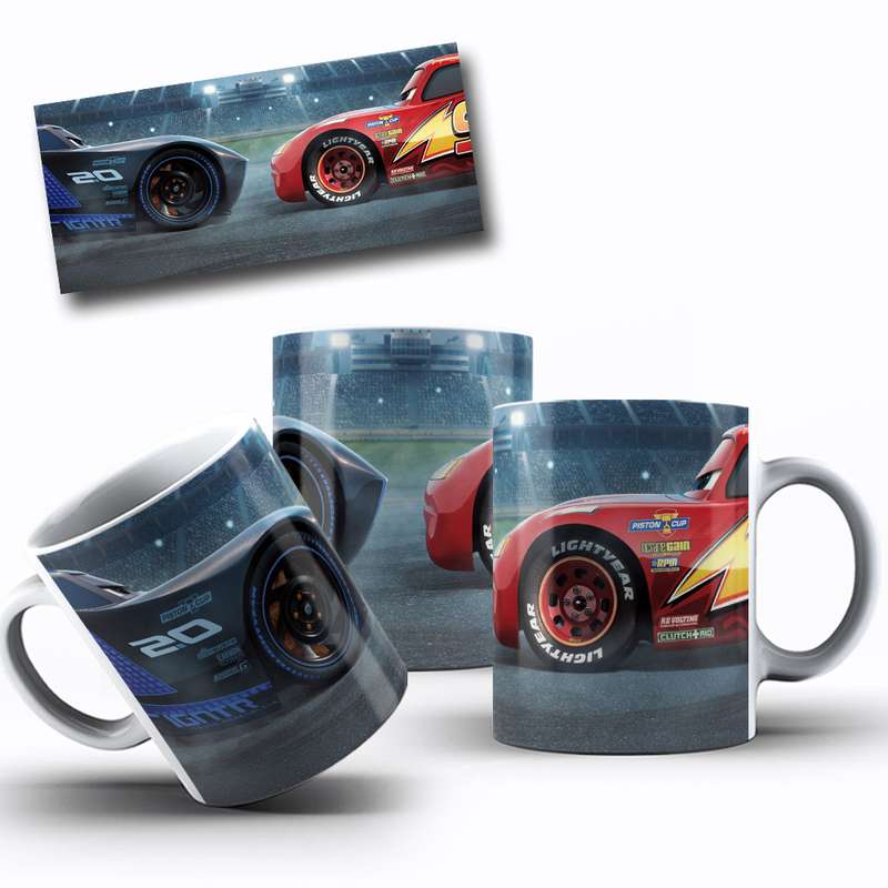 Arte Para Caneca Cars Personagens Corrida 34