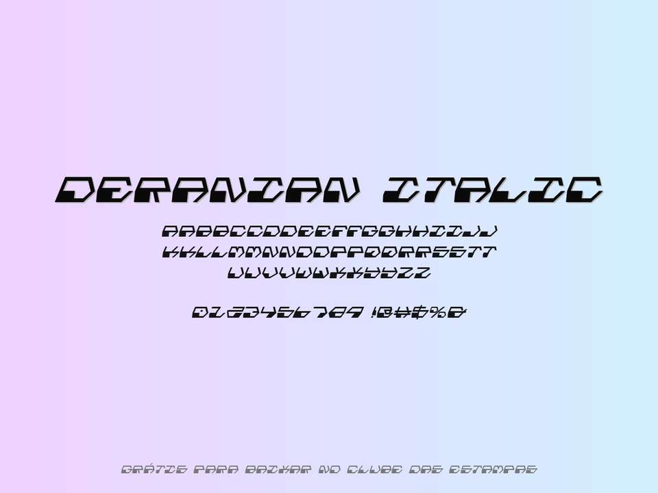 Fonte Deranian Italic Grátis Para Baixar